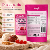 Dos du sachet Vitalyia : tableau complet des actifs, ingrédients, précautions et conseils d'utilisation